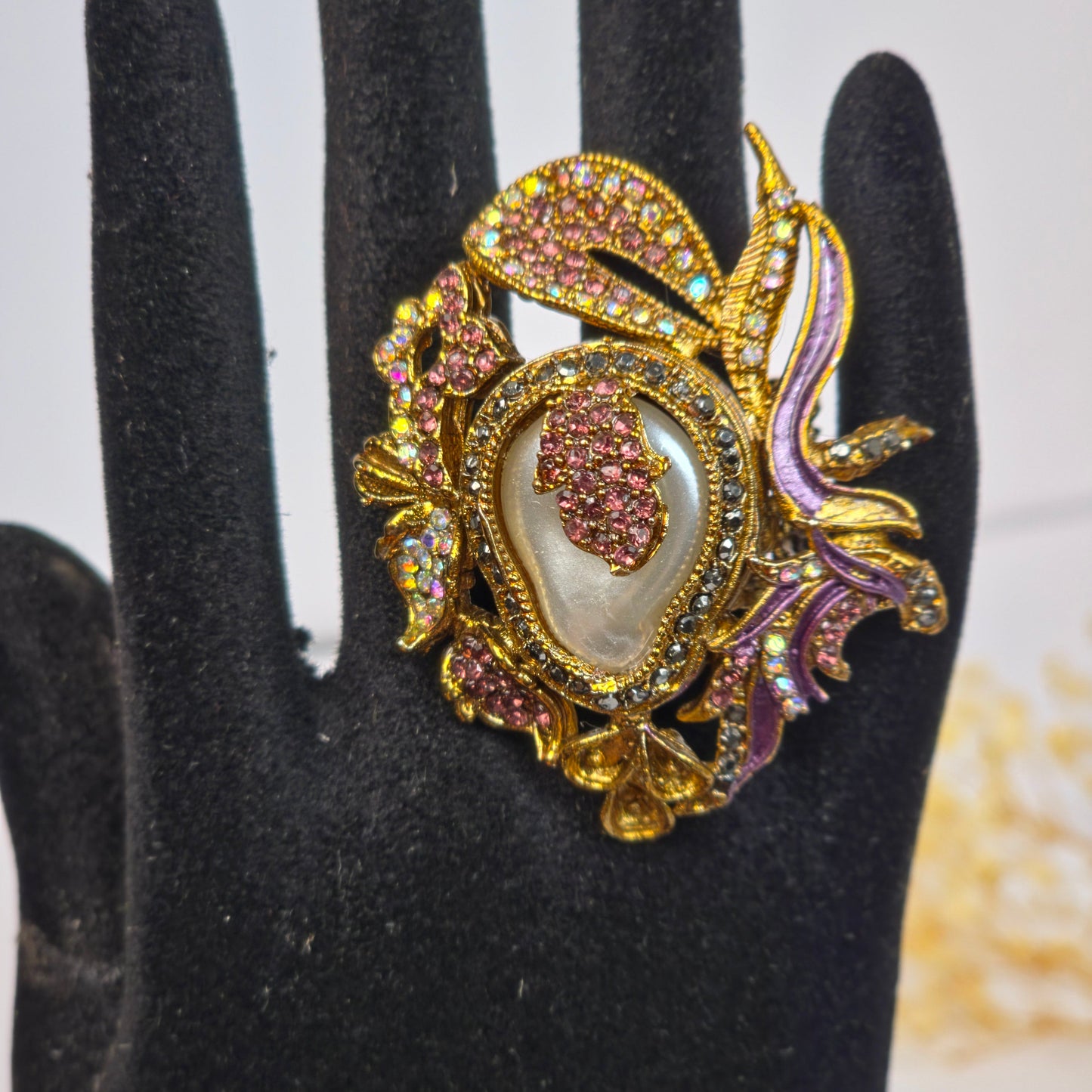 Lavender Haze Paisley Turkish Ring