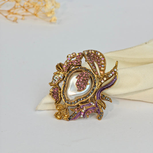 Lavender Haze Paisley Turkish Ring