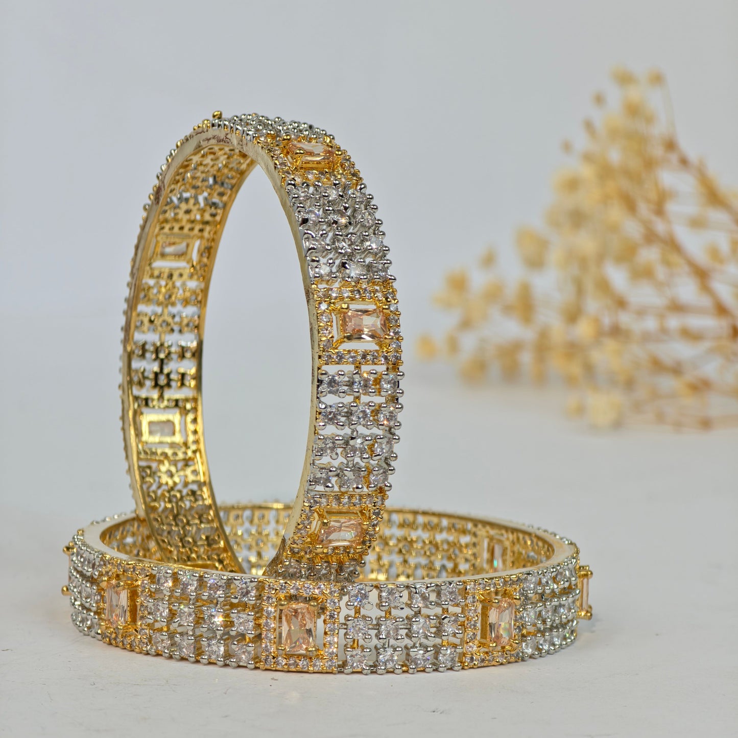 Royal Champagne Zircon Kara set
