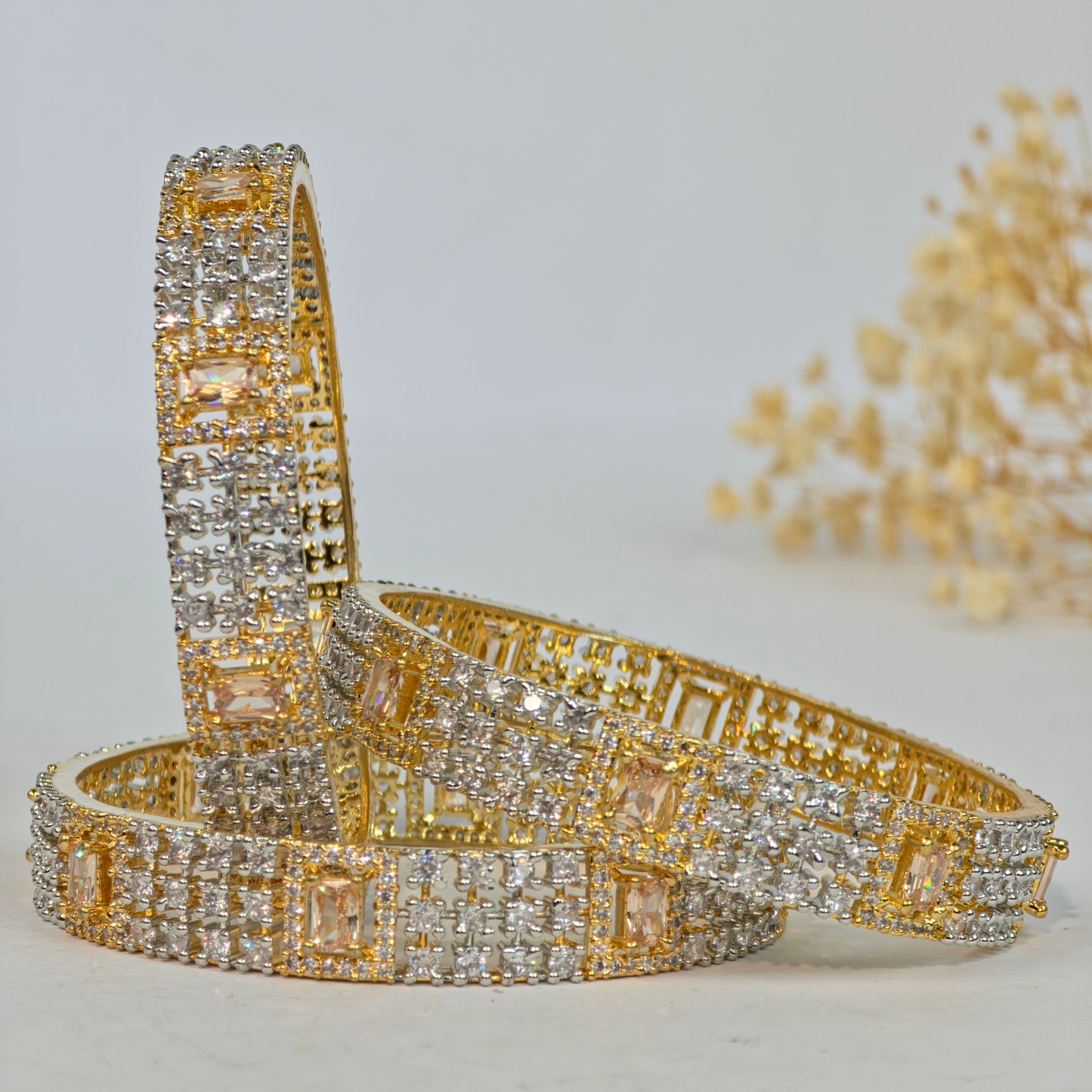 Royal Champagne Zircon Kara set