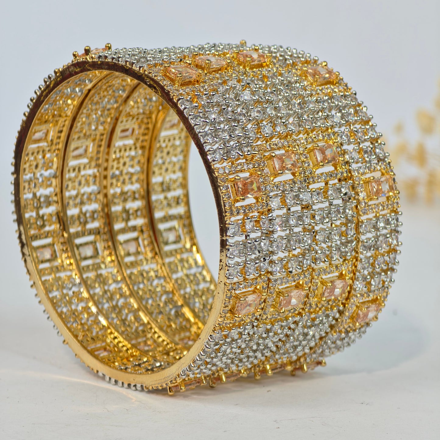 Royal Champagne Zircon Kara set