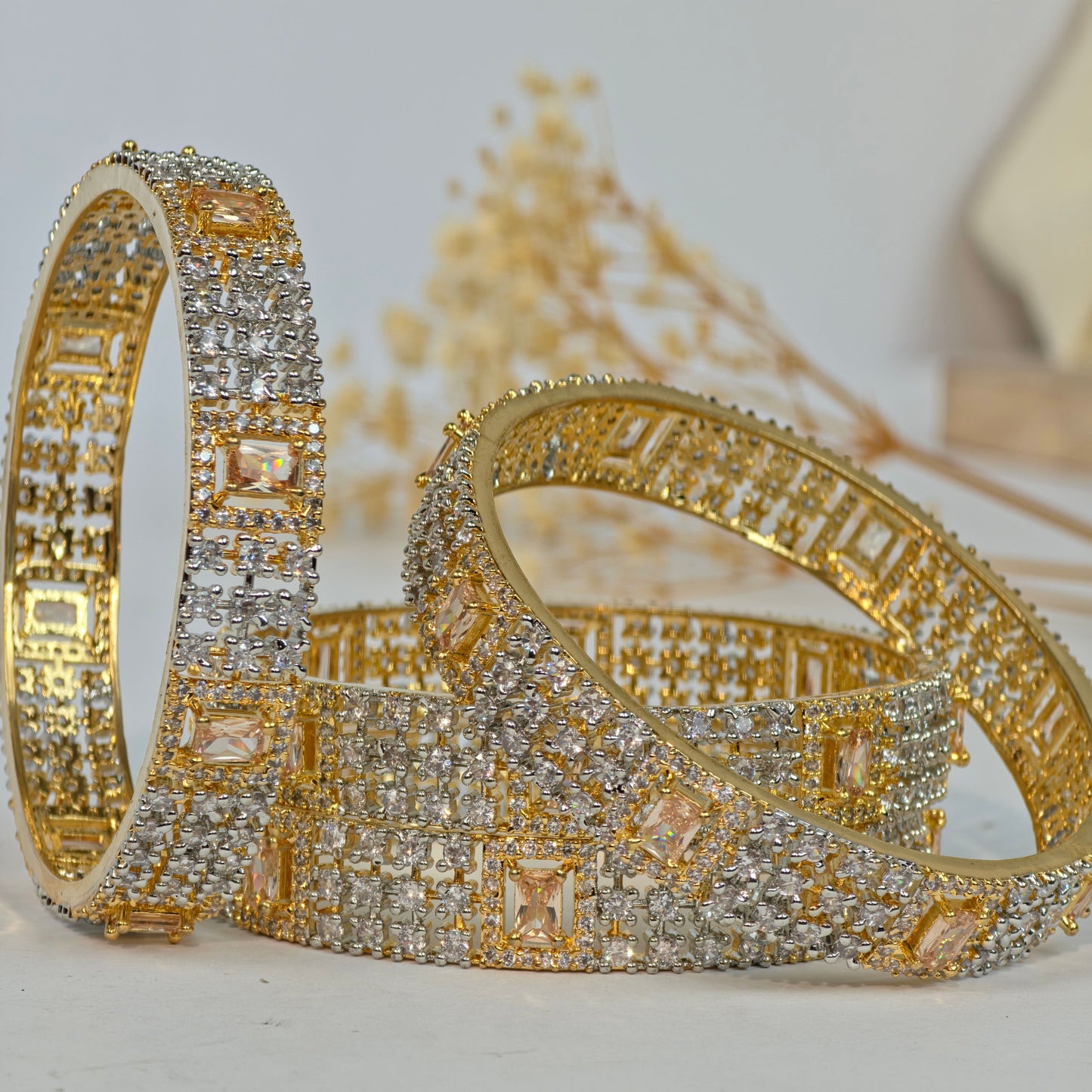 Royal Champagne Zircon Kara set