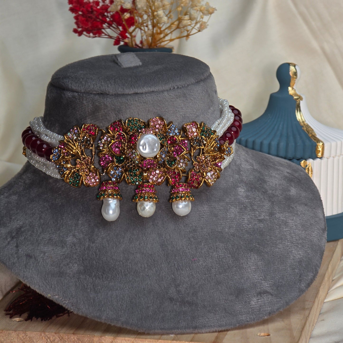 Royal Ottoman Turkish Choker PINK