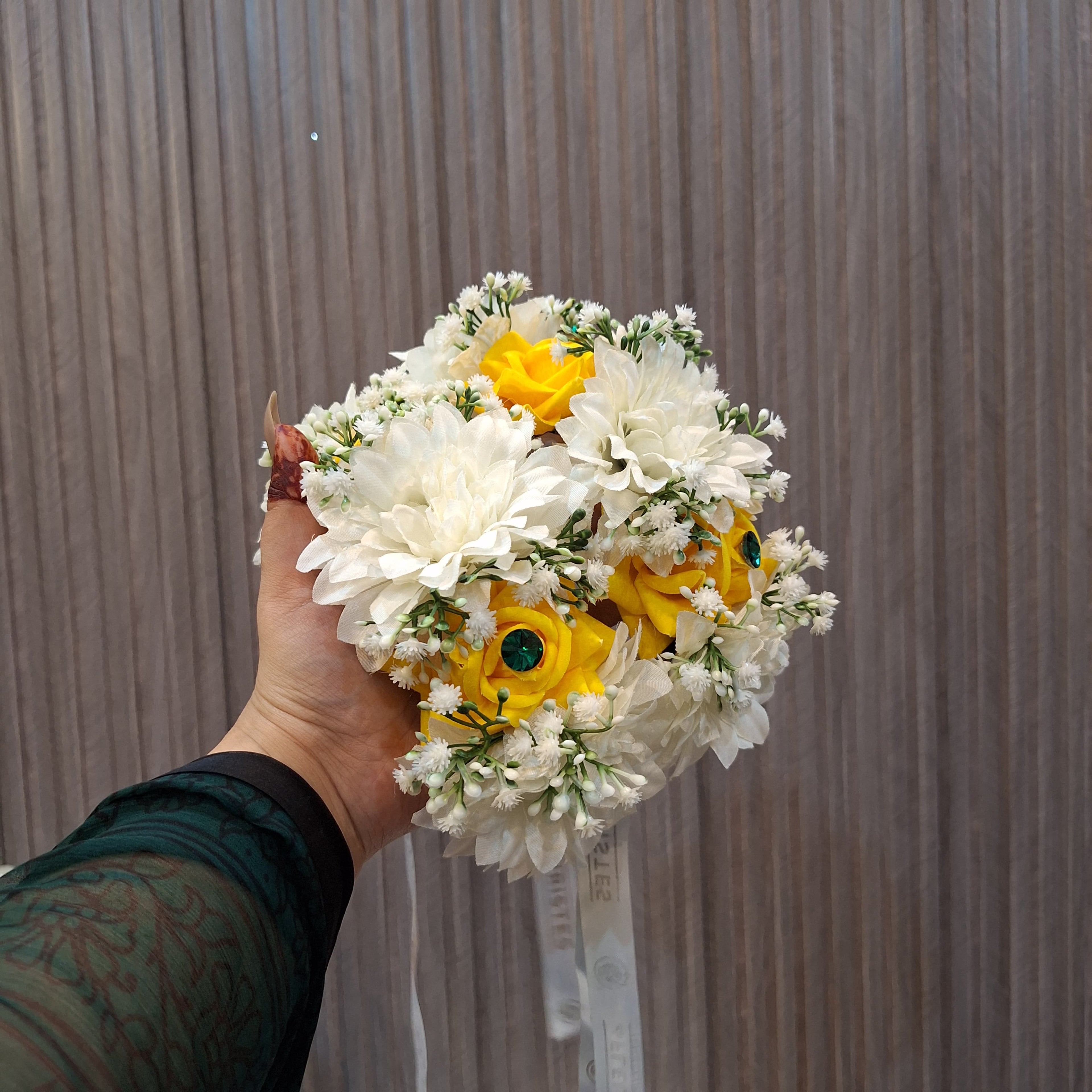 Yellow and white whimsical